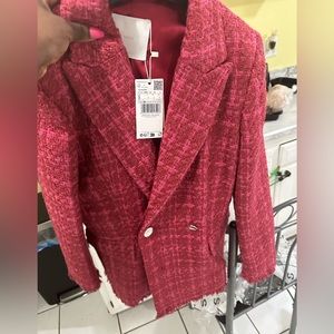 Buttons tweed blazer